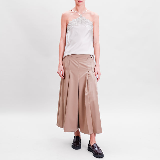 Imperial-Pleated trousers - camel