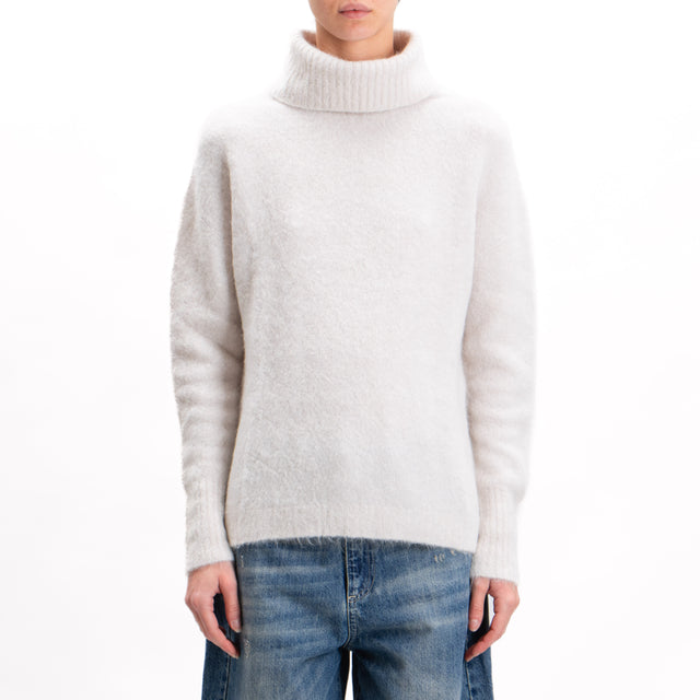 Kontatto-Alpaca Blend Turtleneck Sweater - Ivory