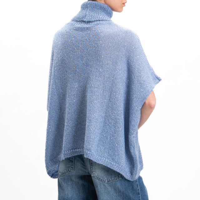 Kontatto-Mohair high neck sweater with sequins - sugar paper