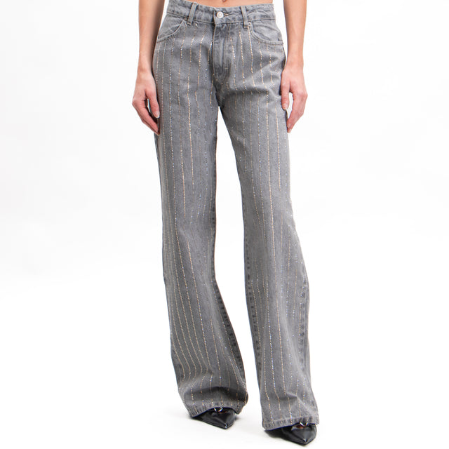 Vicolo-Jeans con strass - grigio fumo