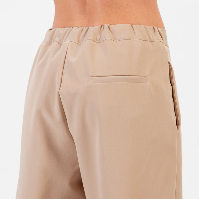 Zeroassoluto-Pantalone BATY loose fit - sand