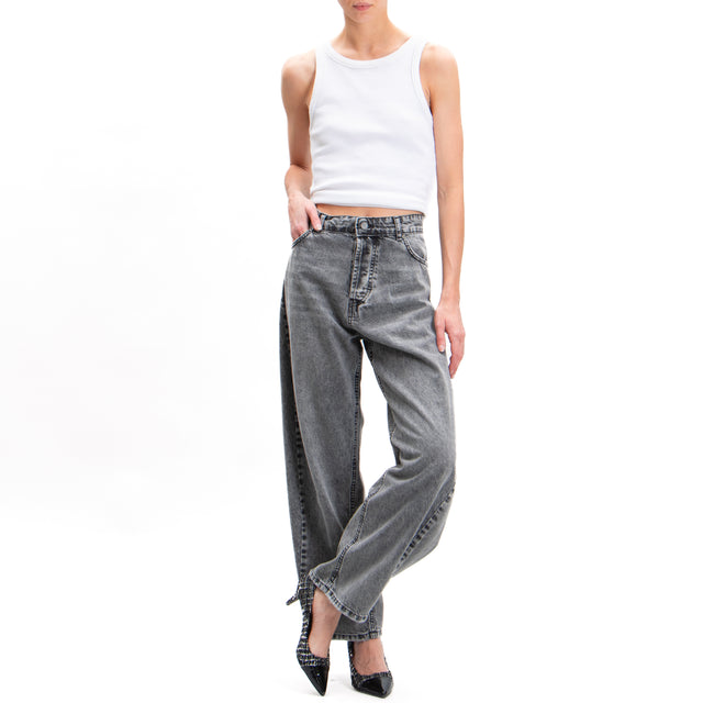 Souvenir-Jeans high waist balloon fit - grigio fumo