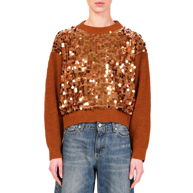 Tension in-Maxi sequin sweater - mou