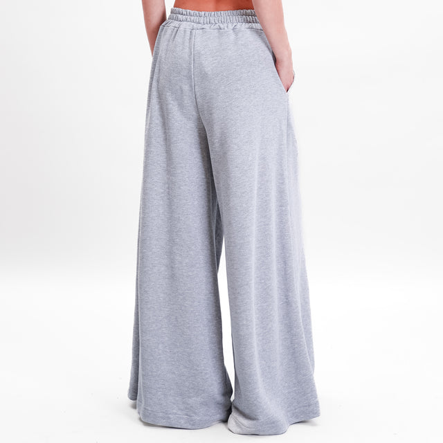 Tensione in-Pantalone in felpa con elastico - grigio