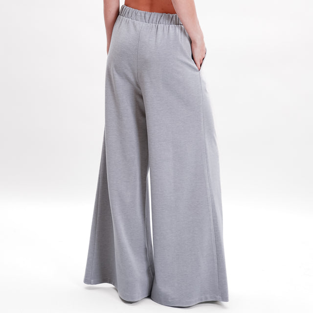 Tensione in-Pantalone punto milano con coulisse - grigio