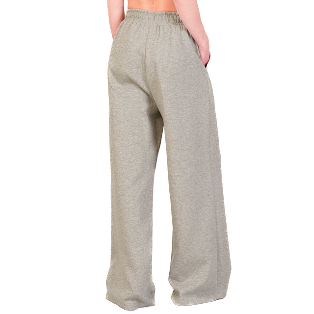 Tensione in-Pantalone felpa con coulisse - grigio