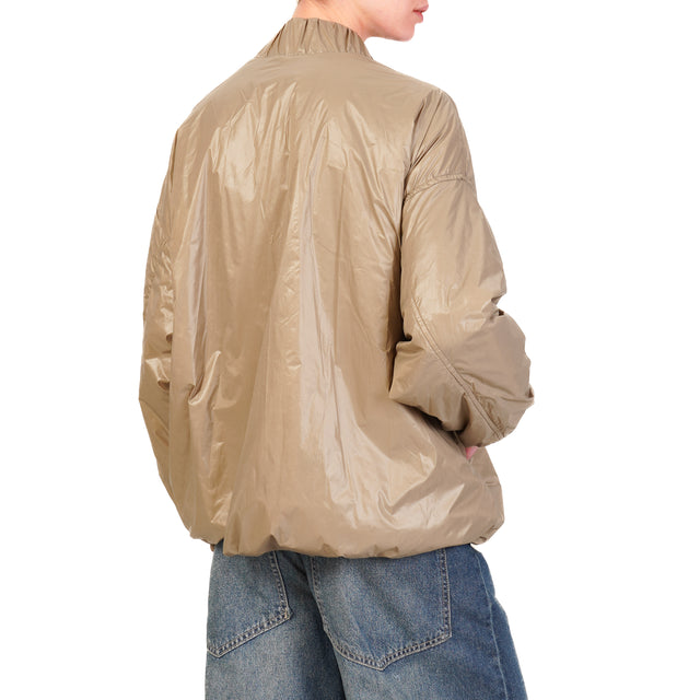 Tensione in-Bomber 100 gr oversize - tortora