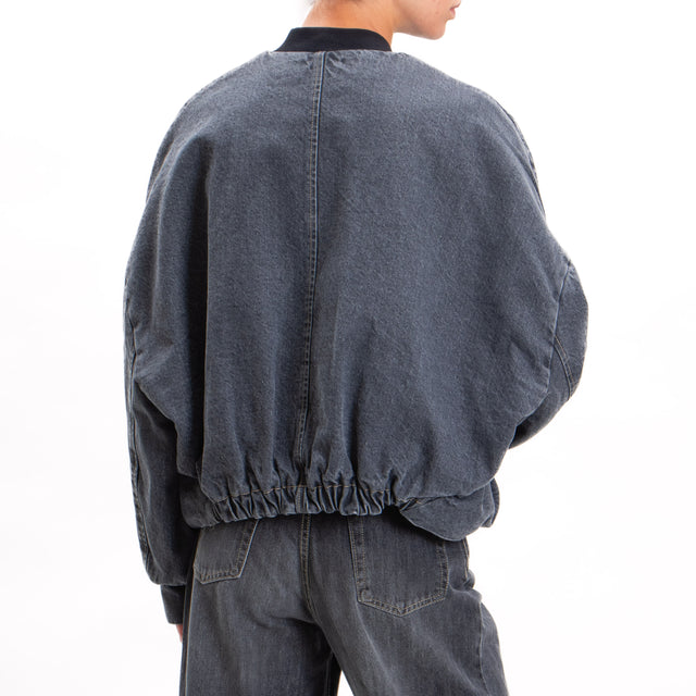 Tensione in-Bomber in denim - grigio