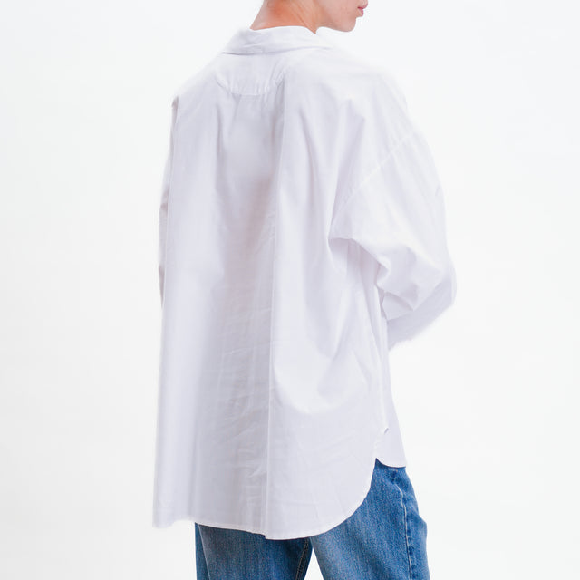 Tensione in-Camicia oversize - bianco