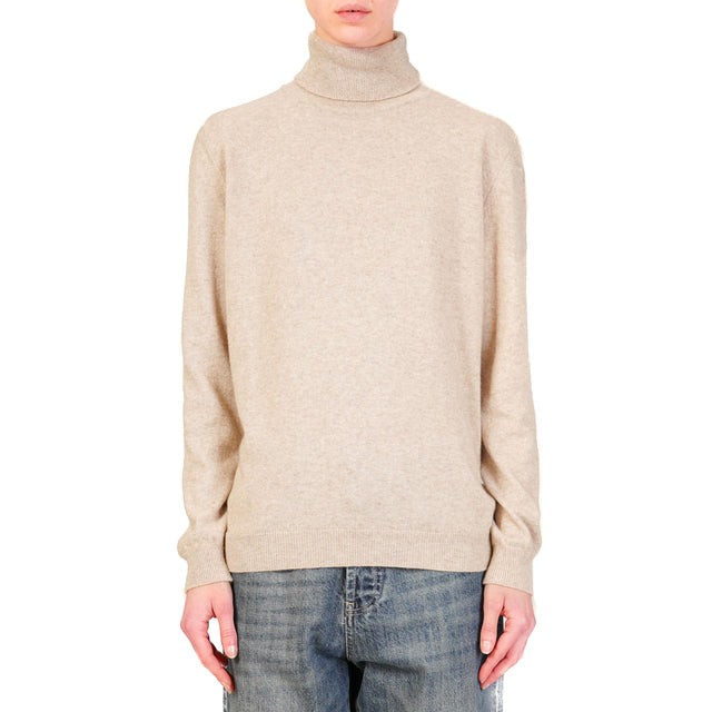 Vicolo-Maglia collo alto misto cashmere - cacha