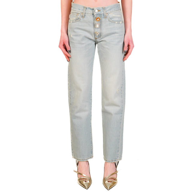 Vicolo-Jeans ZOE dettaglio gioiello - denim chiaro