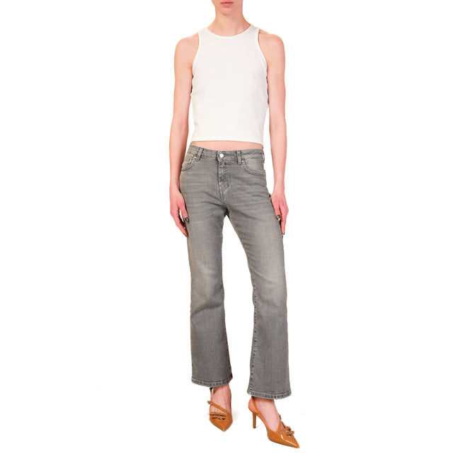 Vicolo-Jeans GISELE flare fit cropped leg - grigio cenere