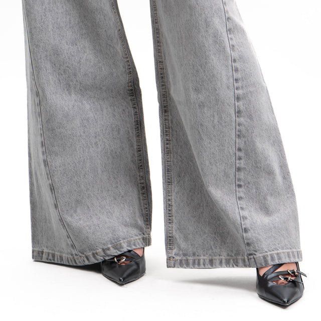 Vicolo-Jeans wide leg fit - grigio fumo