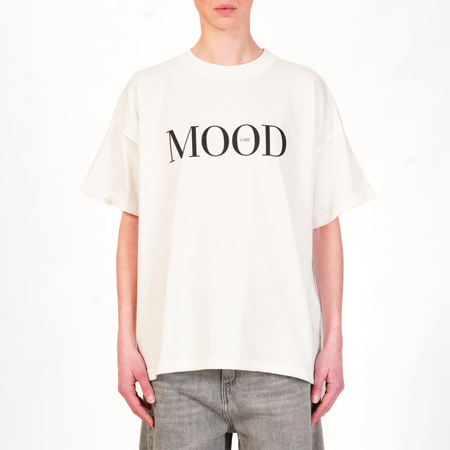 Vicolo-T-shirt "MOOD" - bianco