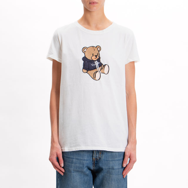 Alley-T-shirt teddy bear - milk