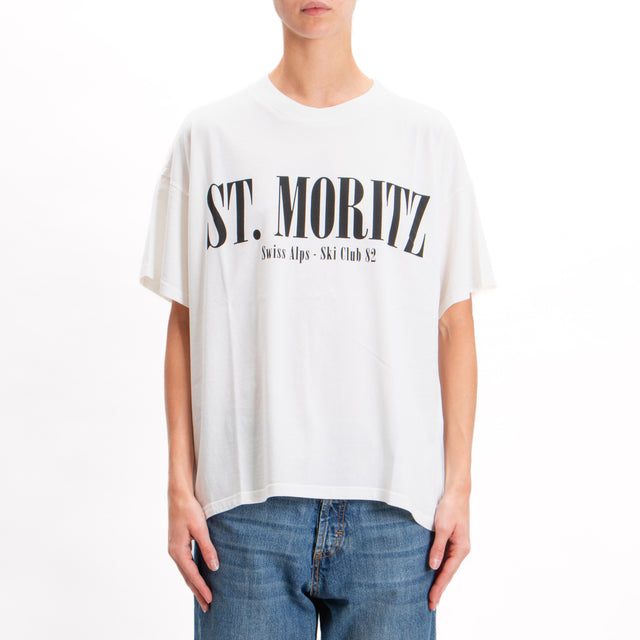 Vicolo-T-shirt "ST. MORITZ" - latte