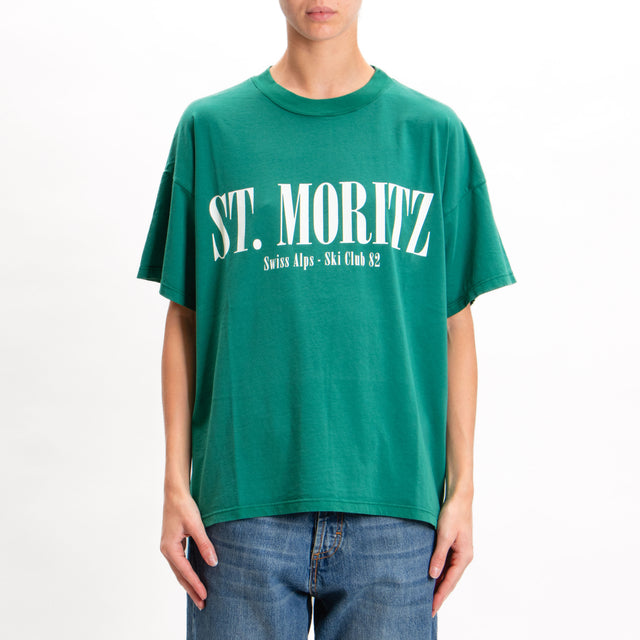 Vicolo-T-shirt "ST. MORITZ" - GREEN