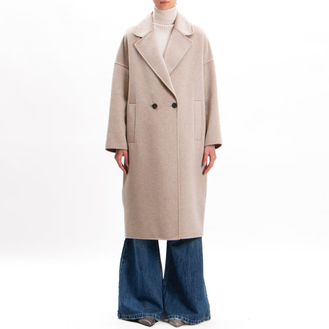 Vicolo-Coat hand made egg wool blend - cacha