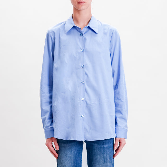 Vicolo-Camicia in cotone - azzurro