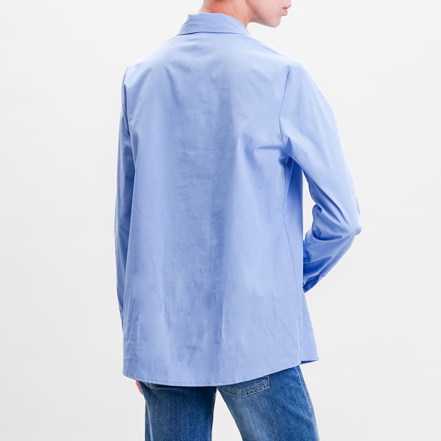 Vicolo-Camicia in cotone - azzurro