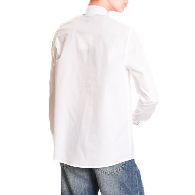 Alley-Shirt with tie - white