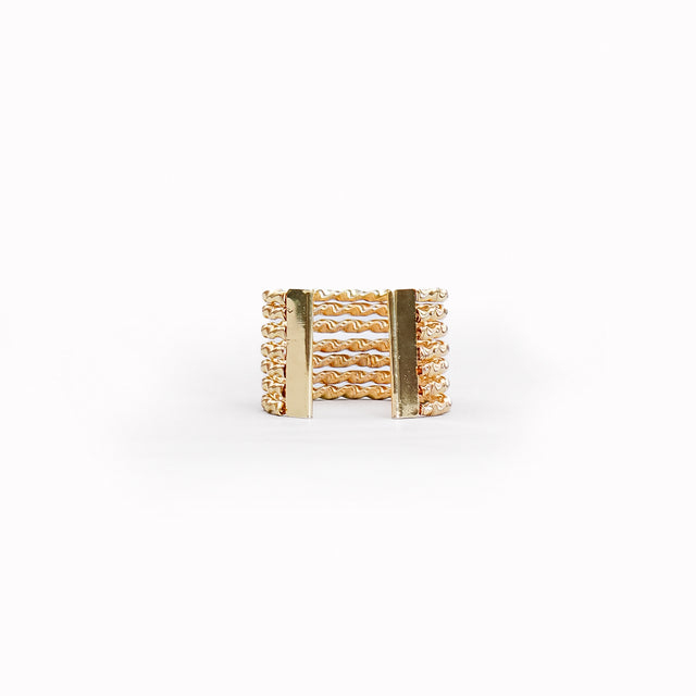 W by Whitemood-Bracciale rigido torchon - gold