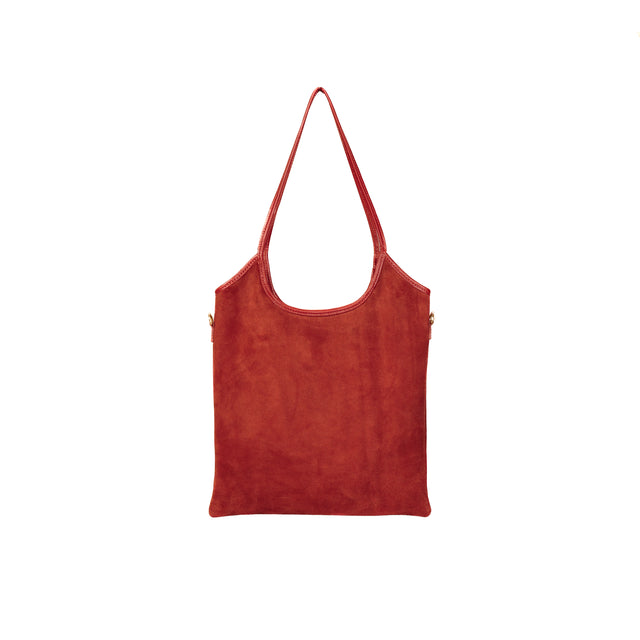 W by Whitemood-Borsa shopper scamosciata - rosso