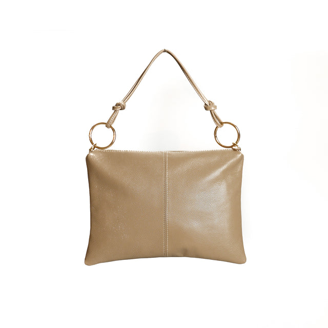 W by Whitemood-Borsa a spalla in pelle - taupe