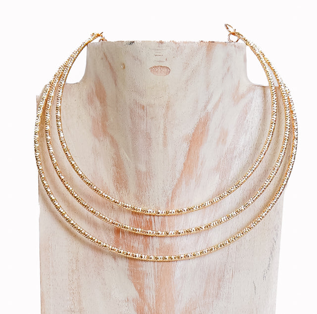 W by Whitemood-Collana rigida choker - gold