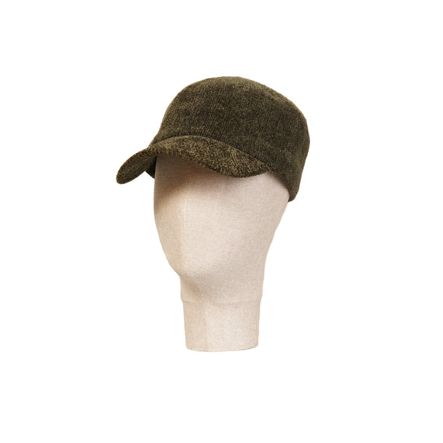 W by Whitemood-Cappello con visiera velluto ciniglia - militare