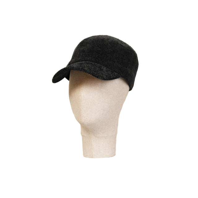 W by Whitemood-Cappello con visiera velluto ciniglia - nero