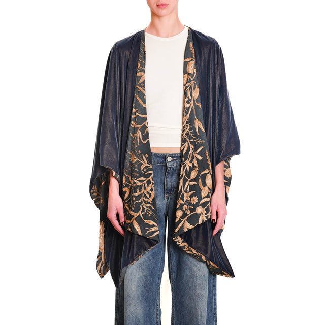 Wu'side-Velvet Cape - Anthracite