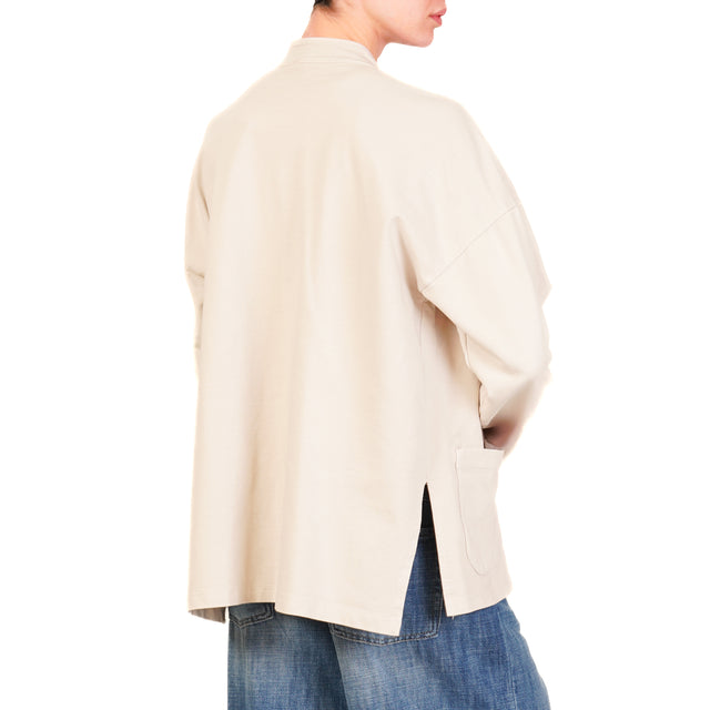 Zeroassoluto-Giacca felpa light - beige