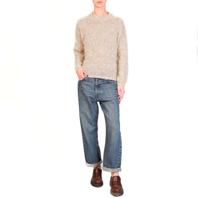 Zeroassoluto-Maglia mohair - sand