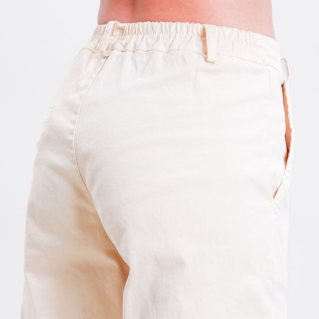 Zeroassoluto-LILLY palazzo trousers - butter