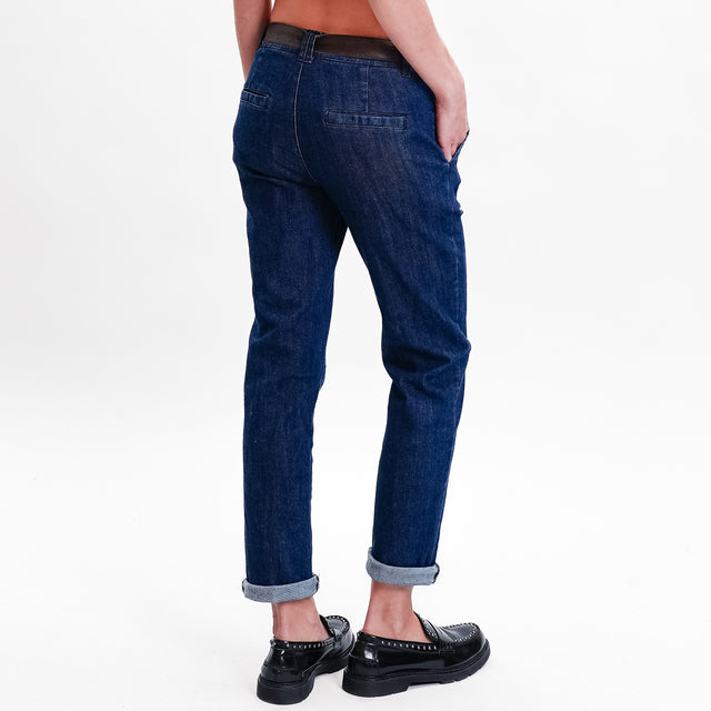 Zeroassoluto-LOIS chino trousers in stretch denim - denim