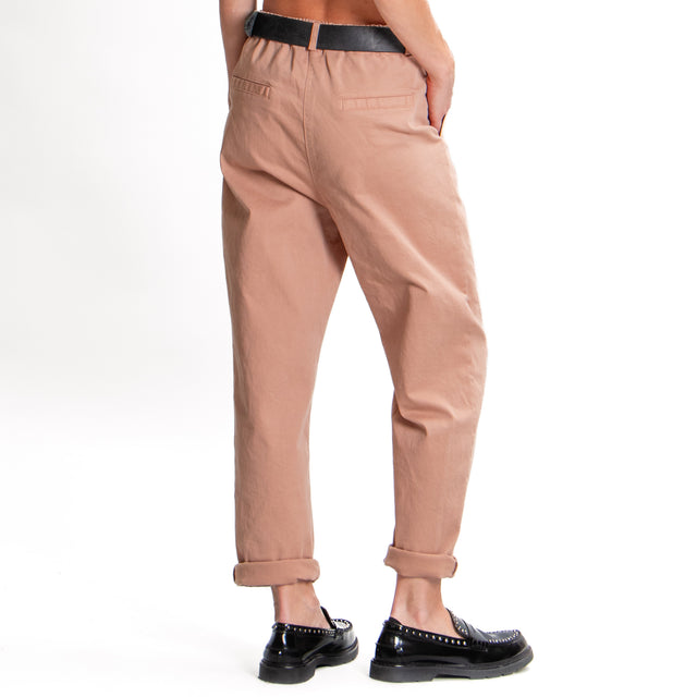 Zeroassoluto-Pantalone LOLA boyfriend cotone elasticizzato - cake