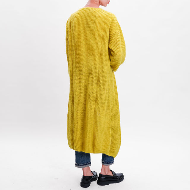 Zeroassoluto-Cardigan mohair - lime