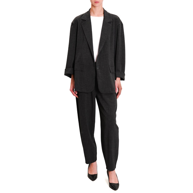 Zeroassoluto-JOLLY oversize stretch jacket - anthracite