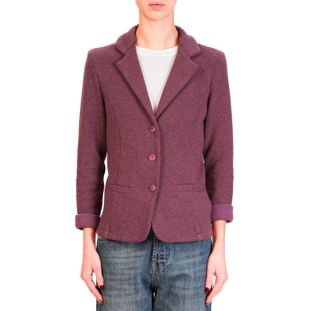 Zeroassoluto-Giacca JOY tessuto in maglia - mauve