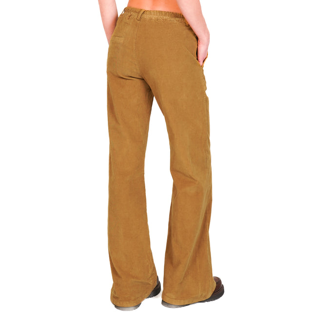 Zeroassoluto-LILLY stretch corduroy trousers - humus