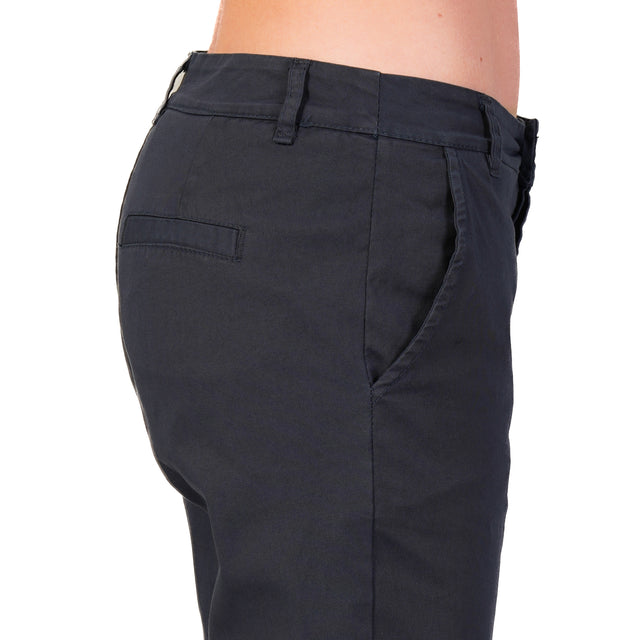 Zeroassoluto-Pantalone LOIS chino cotone elasticizzato - blu