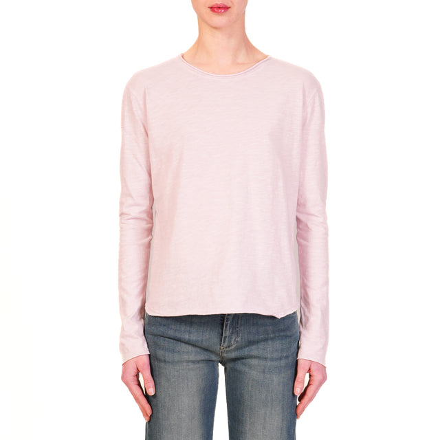 Zeroassoluto-T-shirt girocollo 100% cotone - rosa