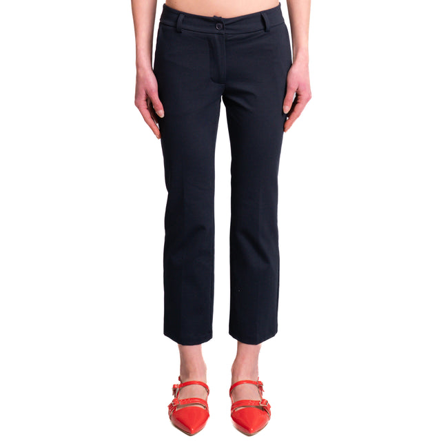 Zeroassoluto-Pantalone BETTY chino punto milano - blu