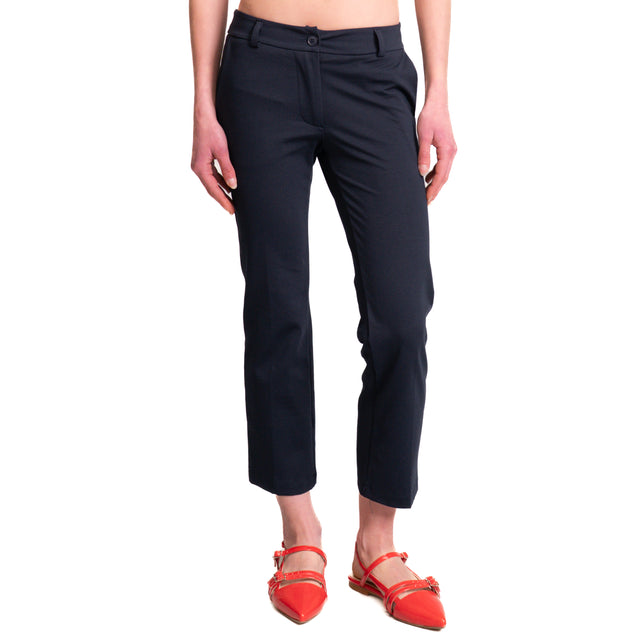 Zeroassoluto-Pantalone BETTY chino punto milano - blu