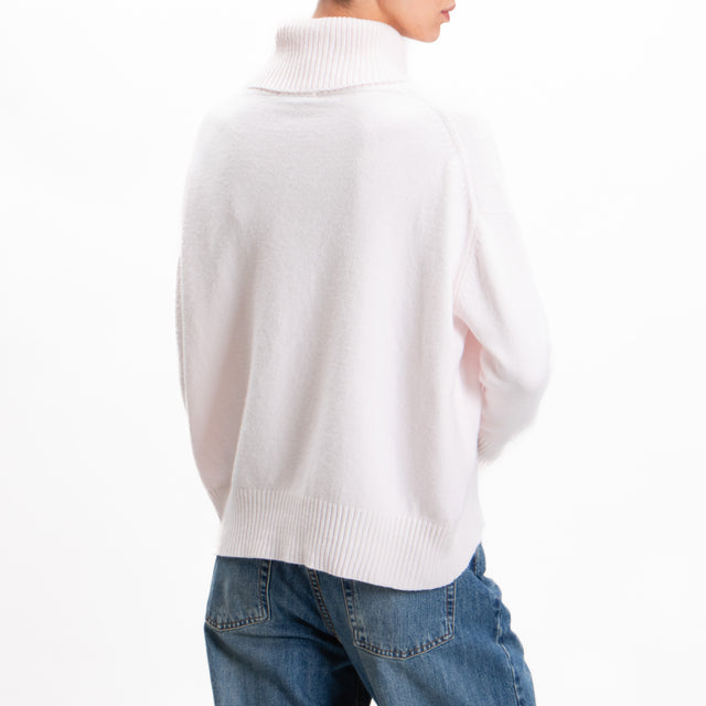 Zeroassoluto-High neck sweater - light pink