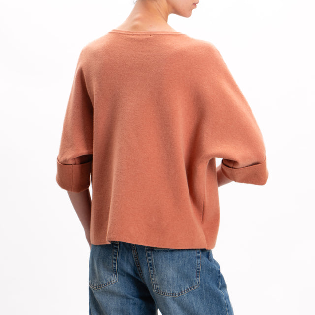 Zeroassoluto-3/4 Sleeve Boxer Jersey - Cinnamon