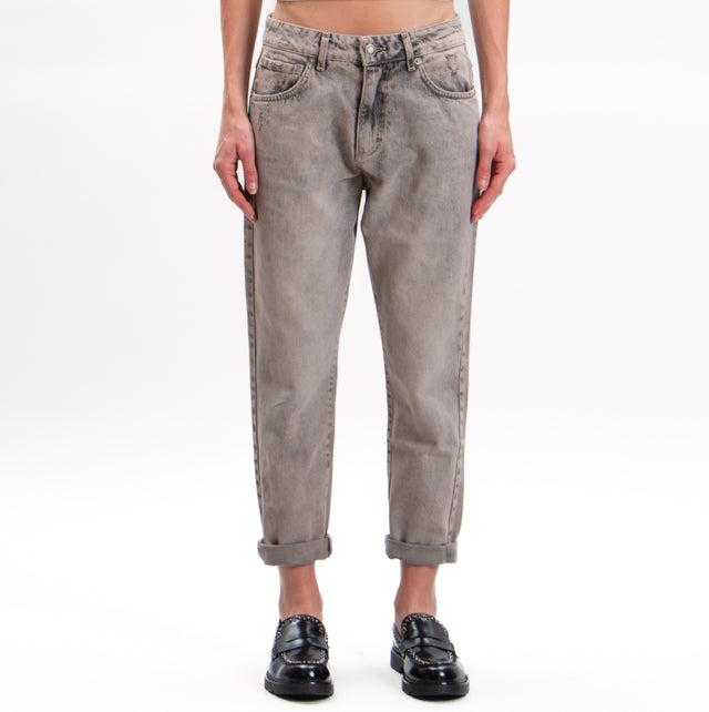 Zeroassoluto-Jeans FLOCK boyfriend - grigio fumo