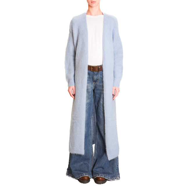 Zeroassoluto-Cardigan mohair - azzurro