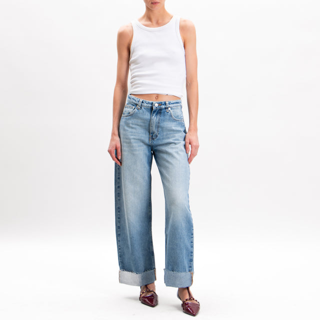 Vicolo-Jeans MORGANA 5-pocket with turn-up - denim